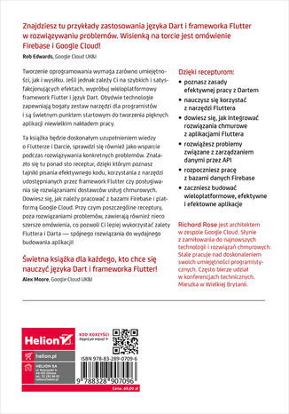 Flutter i Dart. Receptury. Tworzenie chmurowych aplikacji full stack