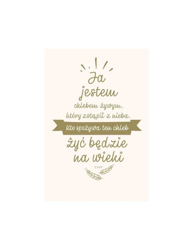 NT z infografikami B5 złote tł. Ja jestem chlebem