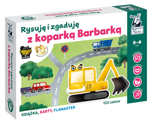 Rysuję i zgaduję z koparką Barbarką Kapitan Nauka