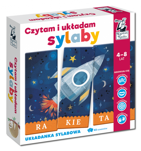 Czytam i układam sylaby. Zestaw RAKIETA