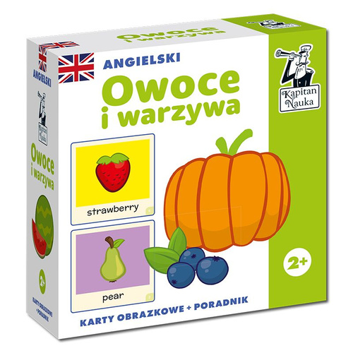 Angielski Owoce i warzywa - karty+ poradnik