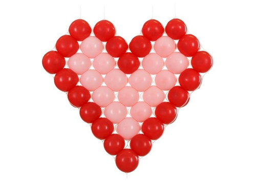Siatka balonowa serce 63x58cm