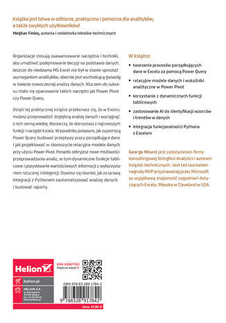 Nowoczesna analiza danych w Excelu. Power Query, Power Pivot i inne narzędzia