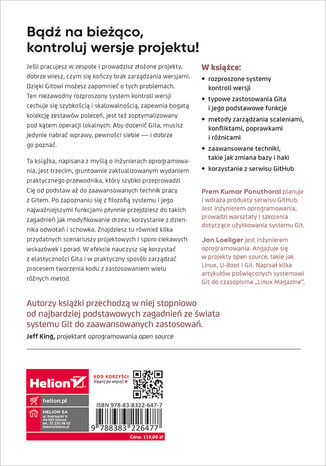 Kontrola wersji z systemem Git. Zaawansowane narzędzia i techniki do wspólnego projektowania oprogramowania. Wydanie III