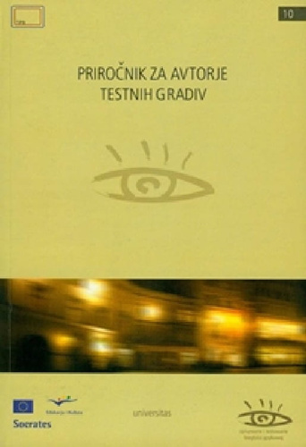 PRIROČNIK ZA AVTORJE TESTNIH GRADIV