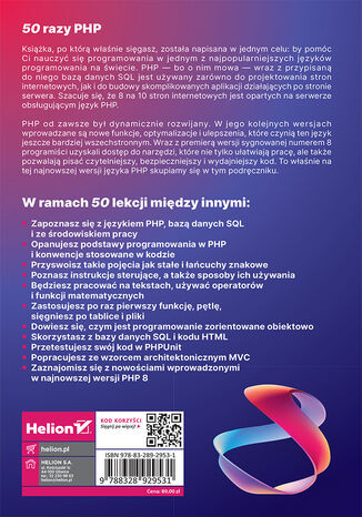 PHP 8 i SQL. Wydanie 2. Programowanie dla początkujących w 50 lekcjach