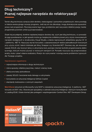 Refaktoryzacja w C#. Jak zredukować dług techniczny i optymalizować kod z Visual Studio, .NET 8 i C# 12