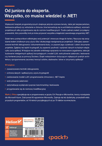 Zostań ekspertem .NET 8. Dobre praktyki, wzorce projektowe, debugowanie i testowanie aplikacji