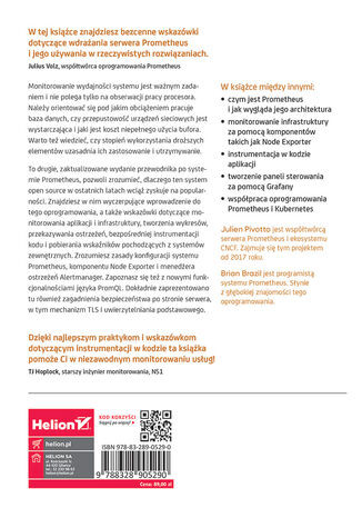 Prometheus w pełnej gotowości. Jak monitorować pracę infrastruktury i wydajność działania aplikacji. Wydanie II