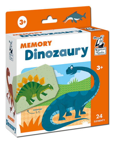 Memory. Dinozaury. Kapitan Nauka