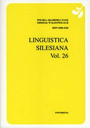 Linguistica Silesiana, vol. 26
