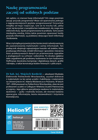 Informacja i kodowanie. Krótkie wprowadzenie z przykładami zastosowań