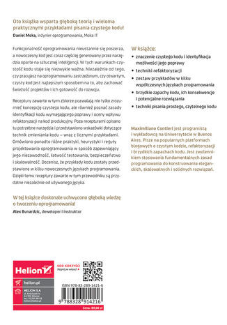 Czysty kod. Receptury. Przepisy na poprawienie struktury i jakości Twojego kodu