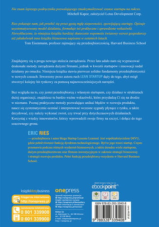 Metoda Lean Startup. Wykorzystaj innowacyjne narzędzia i stwórz firmę, która zdobędzie rynek