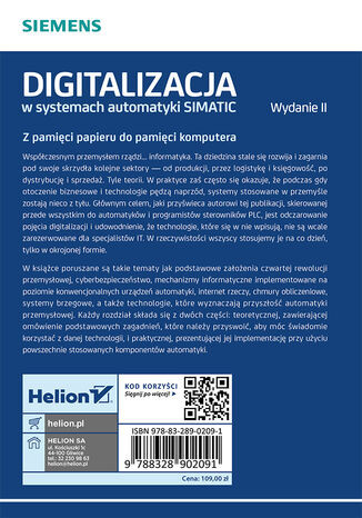 Digitalizacja w systemach automatyki SIMATIC. Teoria, przykłady, ćwiczenia. Wydanie II