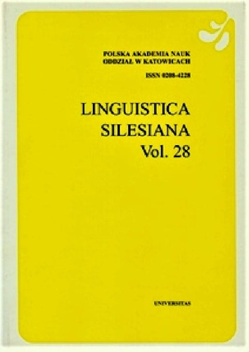 Linguistica Silesiana, vol. 28