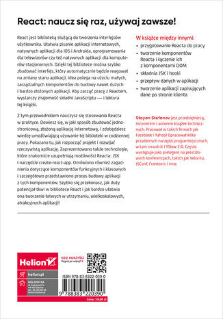 React w działaniu. Tworzenie aplikacji internetowych. Wydanie II