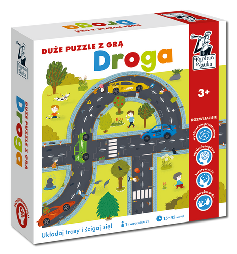 Droga. Duże puzzle z grą. Kapitan Nauka