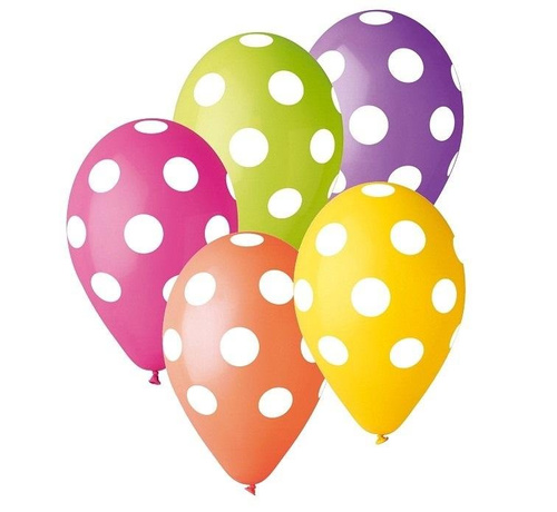 Balony Premium Grochy MIX 5 szt