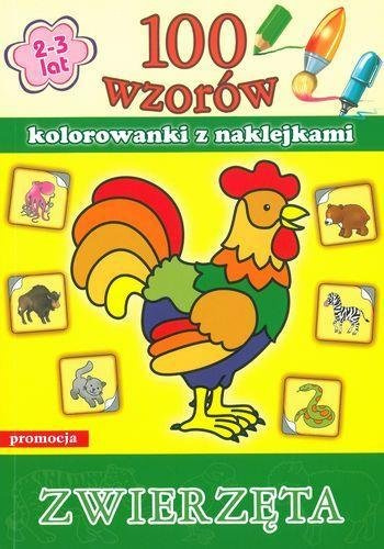 100 wzorów - kolorowanki z naklejkami. Zwierzęta