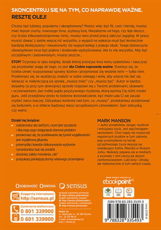 Subtelnie mówię F**k! Sprzeczna z logiką metoda na szczęśliwe życie