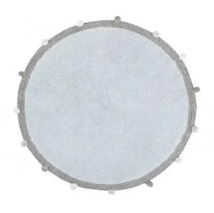 Dywan bawełniany Bubbly Soft Blue 120cm