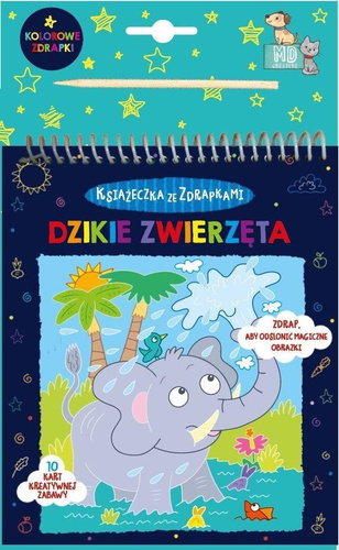 Książeczka z wydrapywanką - dzikie zwierzęta
