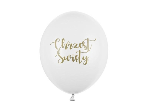 Balony Chrzest Święty Pastel 30cm 6szt