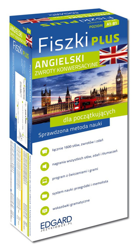 Angielski. Fiszki PLUS. Zwroty konwersacyjne, poziom A1-B1
