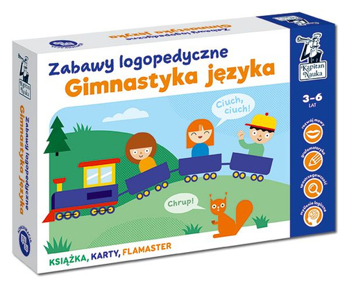 Zabawy logopedyczne. Gimnastyka języka. Kapitan Nauka