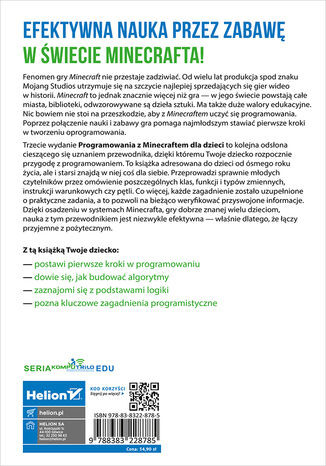 Programowanie z Minecraftem dla dzieci. Poziom podstawowy. Wydanie III