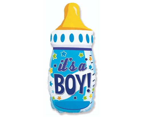 Balon foliowy butelka niebieska 80x43cm