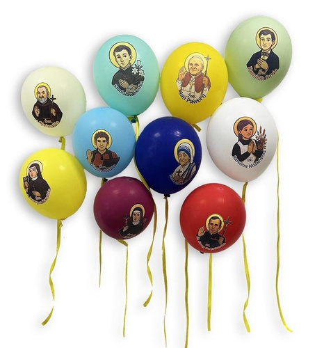 Balony z wizerunkami świętych (50szt)