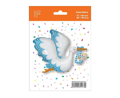 Balon foliowy Bocian Baby Boy, FX 61cm