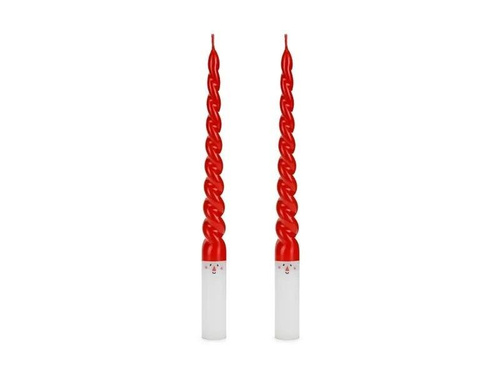 Świece stożkowe Mikołaj 25cm 2szt