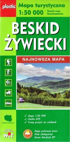 Mapa turystyczna - Beskid Żywiecki 1:50 000 WIT