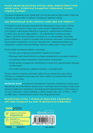 Czytaj ludzi jak otwartą księgę. Jak analizować, rozumieć i przewidywać ludzkie myśli, intencje i zachowania