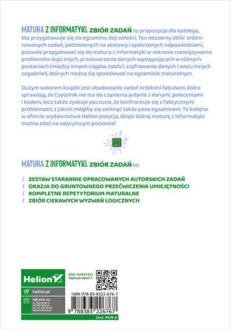 Matura z informatyki. Zbiór zadań