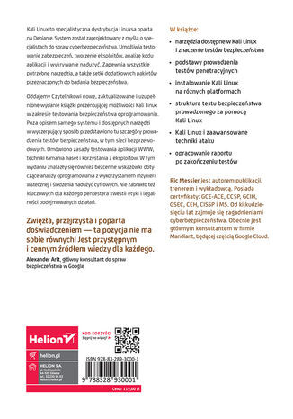 Kali Linux. Testy bezpieczeństwa, testy penetracyjne i etyczne hakowanie. Wydanie II