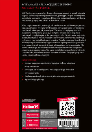 Ciągłe dostarczanie oprogramowania. Automatyzacja kompilacji, testowania i wdrażania