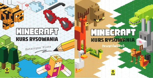 Minecraft Kurs rysowania + Minecraft Kurs rysowania. Zeszyt ćwiczeń