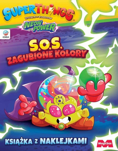 SuperThings Neon Power książka z naklejkami