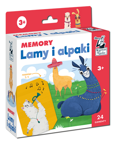 Gra Memory Lamy i alpaki Kapitan Nauka