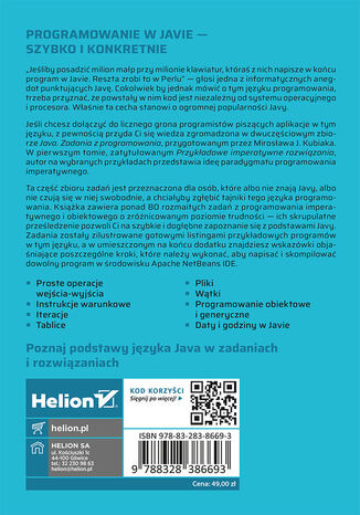 Java. Zadania z programowania. Przykładowe imperatywne rozwiązania