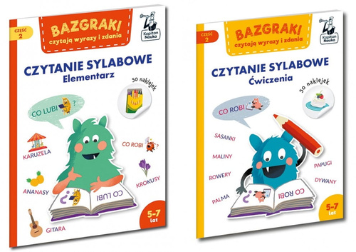 Bazgraki czytają wyrazy i zdania. Elementarz 5-7 + Ćwiczenia
