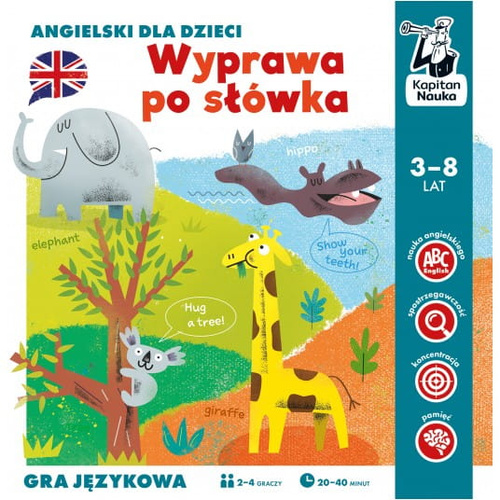 Wyprawa po słówka. Angielski dla dzieci. Gra edukacyjna