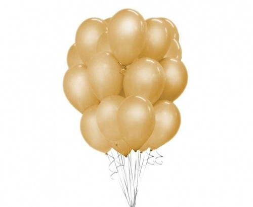 Balony Beauty&Charm metaliczne złote 30cm 50szt