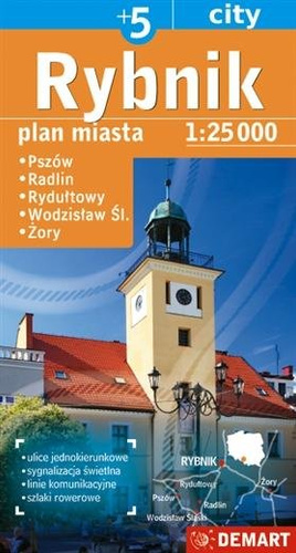 Plan miasta Rybnik +5 1:25 000 DEMART