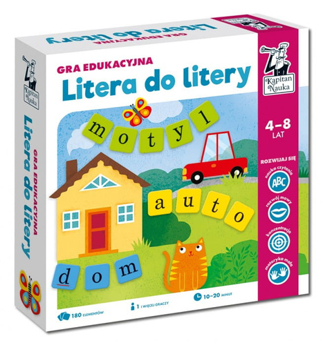 Litera do litery 4-8 lat. Gra edukacyjna