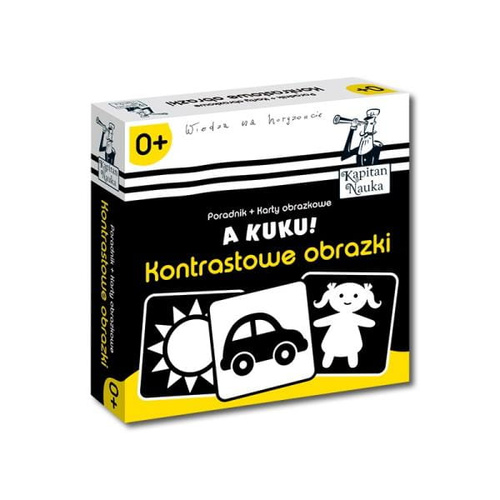 A kuku! Kontrastowe obrazki 0+. Poradnik + karty obrazkowe Kapitan Nauka